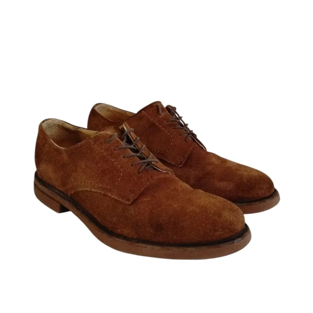 FRYE Tyler Oxfords Brown Suede Lace Up Shoes Men's Size 8.5